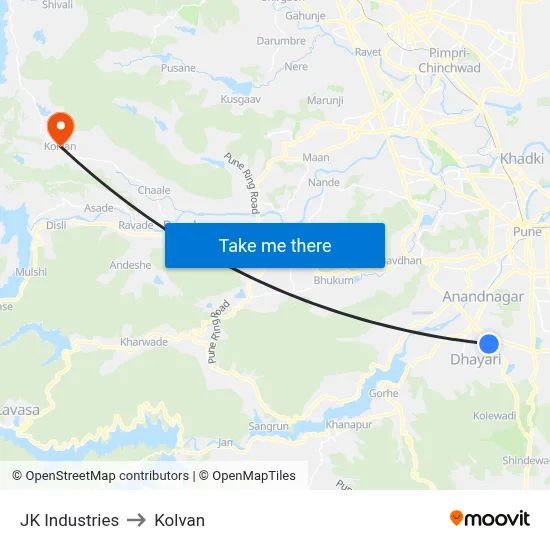 JK Industries to Kolvan map