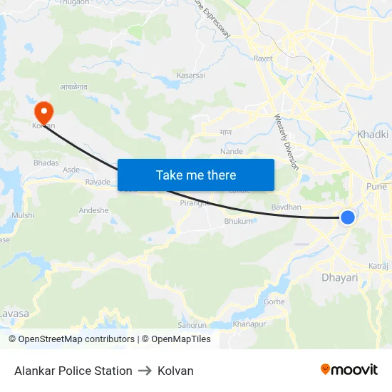 Alankar Police Station to Kolvan map