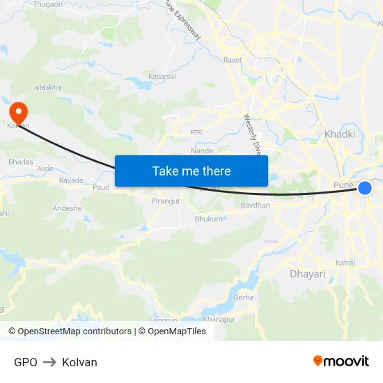 GPO to Kolvan map