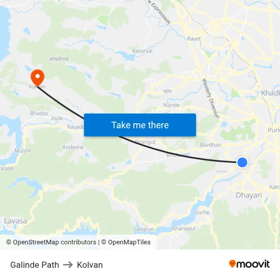 Galinde Path to Kolvan map