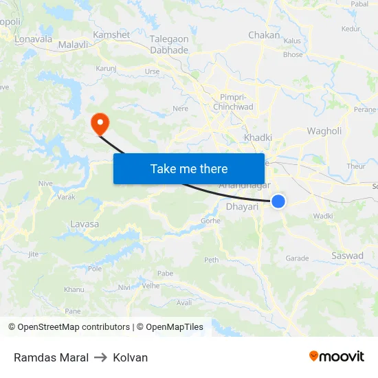 Ramdas Maral to Kolvan map