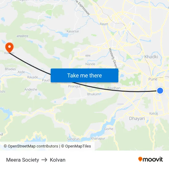Meera Society to Kolvan map