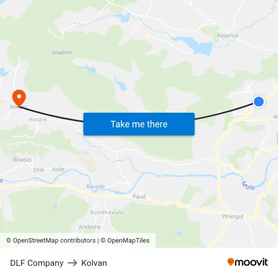 DLF Company to Kolvan map