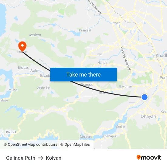 Galinde Path to Kolvan map