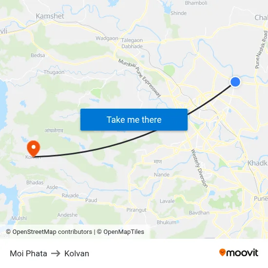 Moi Phata to Kolvan map