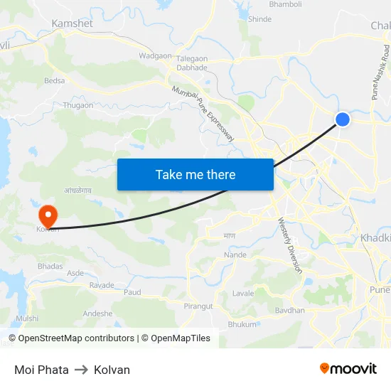 Moi Phata to Kolvan map