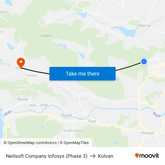 Neilsoft Company Infosys (Phase 3) to Kolvan map