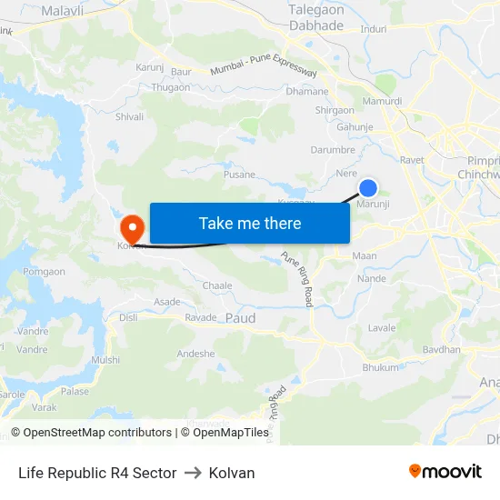 Life Republic R4 Sector to Kolvan map