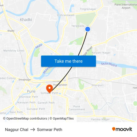 Nagpur Chal to Somwar Peth map