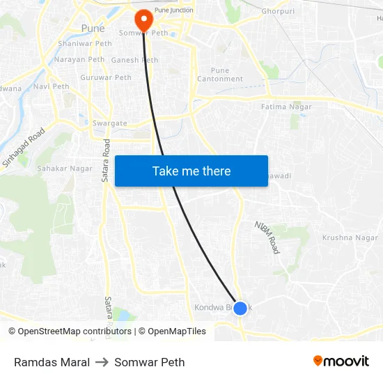 Ramdas Maral to Somwar Peth map
