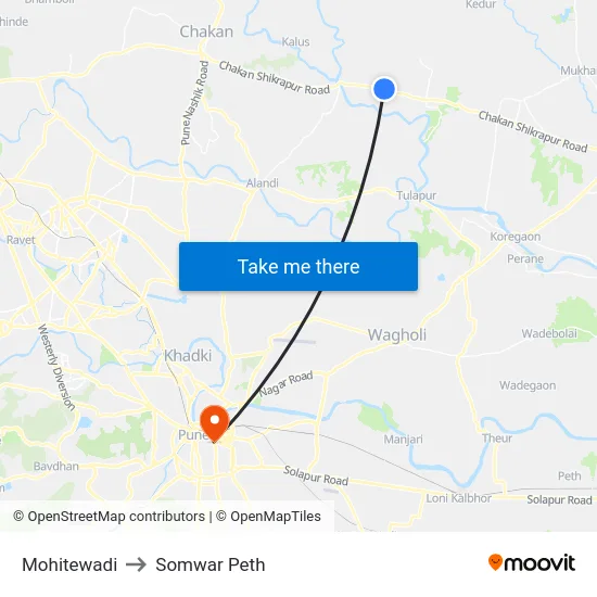 Mohitewadi to Somwar Peth map