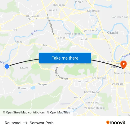 Rautwadi to Somwar Peth map