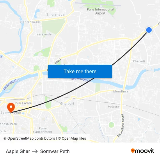 Aaple Ghar to Somwar Peth map