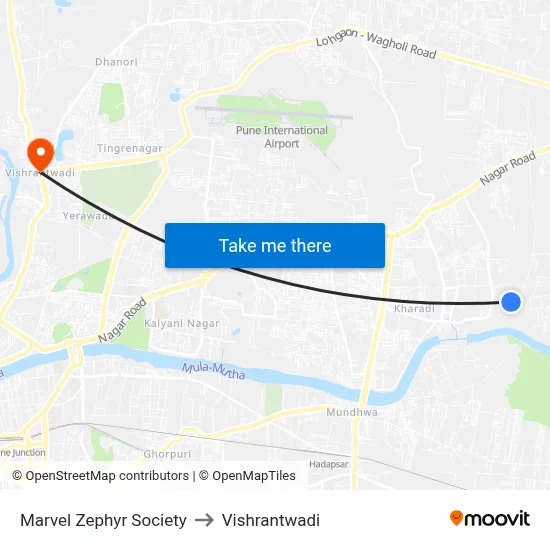 Marvel Zephyr Society to Vishrantwadi map