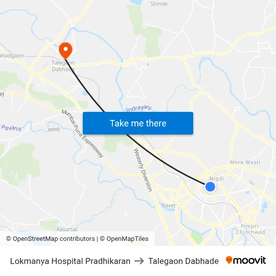 Lokmanya Hospital Pradhikaran to Talegaon Dabhade map