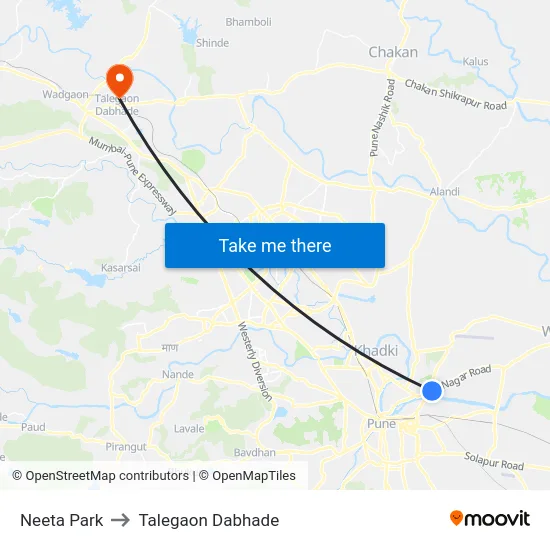 Neeta Park to Talegaon Dabhade map