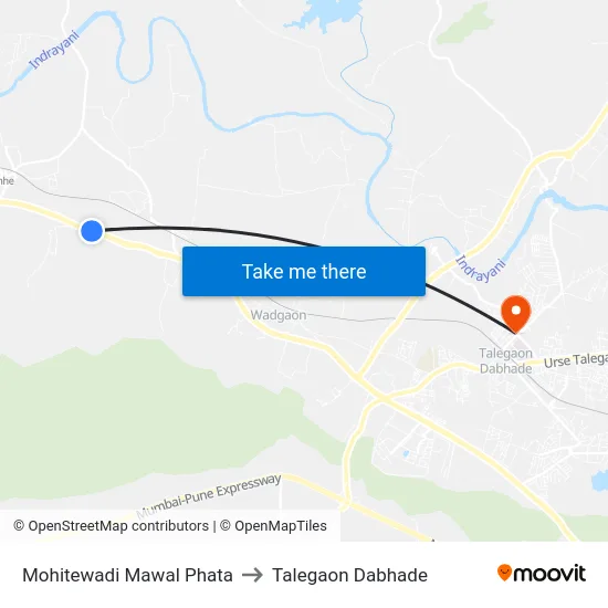 Mohitewadi Mawal Phata to Talegaon Dabhade map