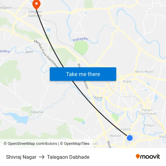 Shivraj Nagar to Talegaon Dabhade map