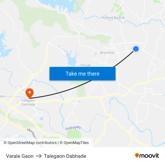 Varale Gaon to Talegaon Dabhade map