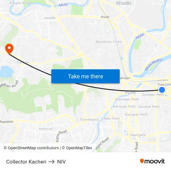 Collector Kacheri to NIV map