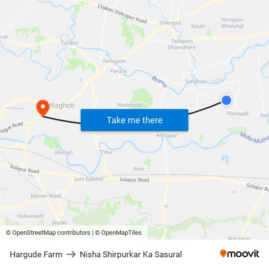 Hargude Farm to Nisha Shirpurkar Ka Sasural map