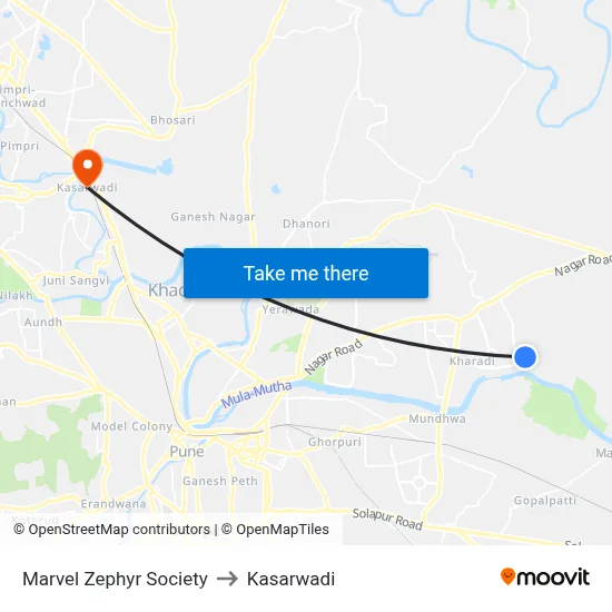Marvel Zephyr Society to Kasarwadi map