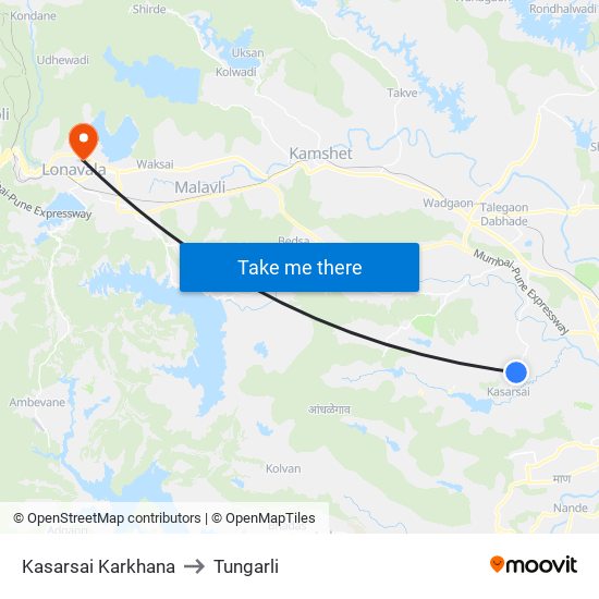 Kasarsai Karkhana to Tungarli map