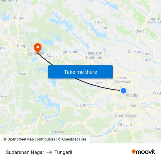 Sudarshan Nagar to Tungarli map