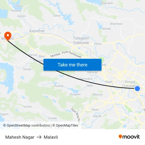 Mahesh Nagar to Malavli map