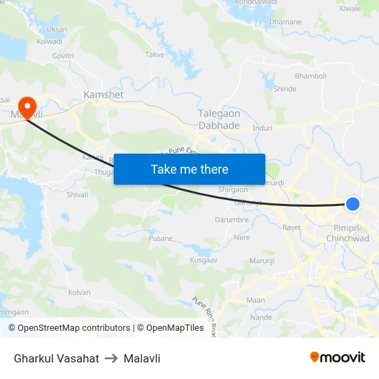 Gharkul Vasahat to Malavli map