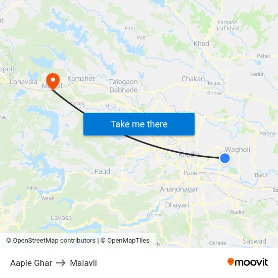 Aaple Ghar to Malavli map