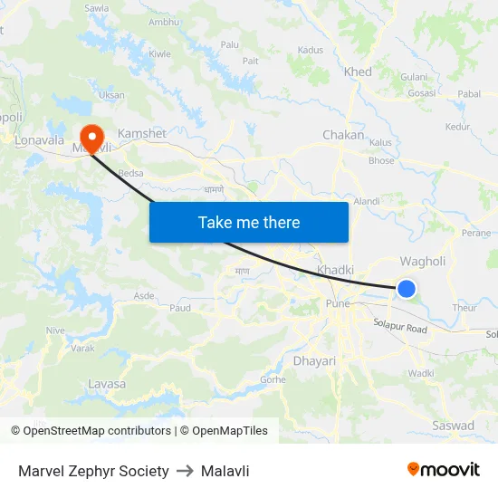 Marvel Zephyr Society to Malavli map