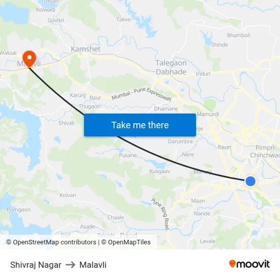 Shivraj Nagar to Malavli map