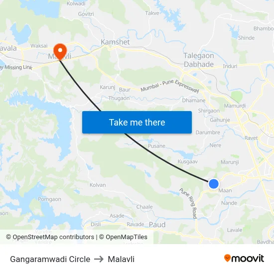 Gangaramwadi Circle to Malavli map