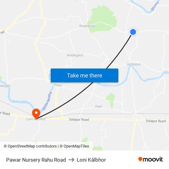 Pawar Nursery Rahu Road to Loni Kālbhor map