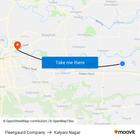 Fleetgaurd Company to Kalyani Nagar map