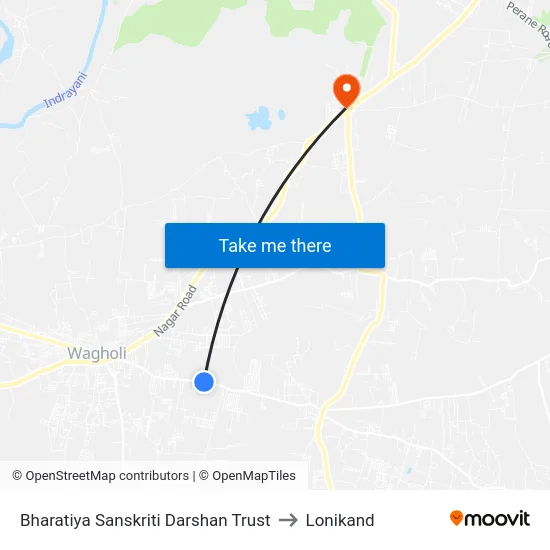 Bharatiya Sanskriti Darshan Trust to Lonikand map