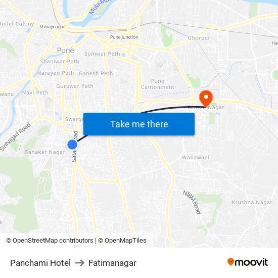 Panchami Hotel to Fatimanagar map