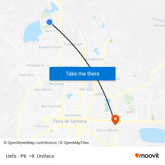 Uefs - P6 to Unifacs map