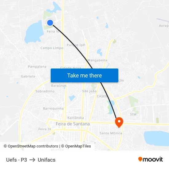 Uefs - P3 to Unifacs map