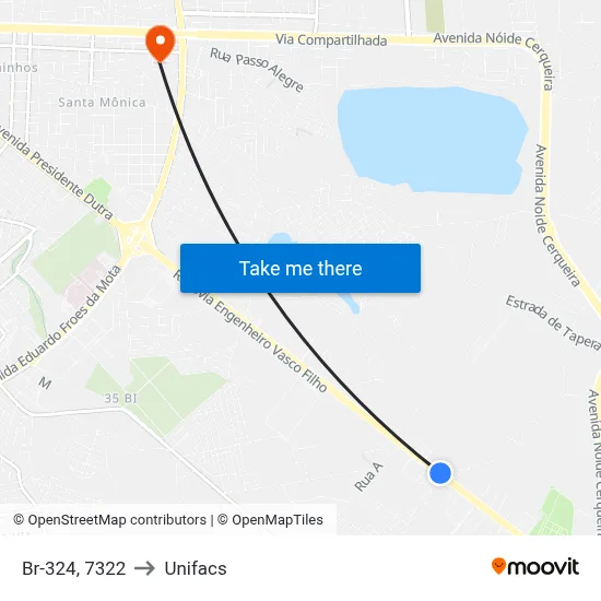 Br-324, 7322 to Unifacs map