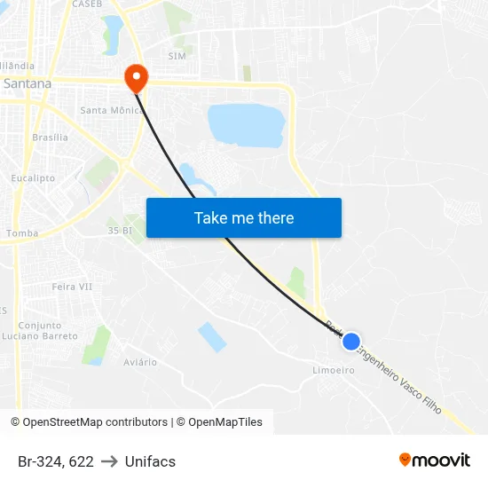 Br-324, 622 to Unifacs map