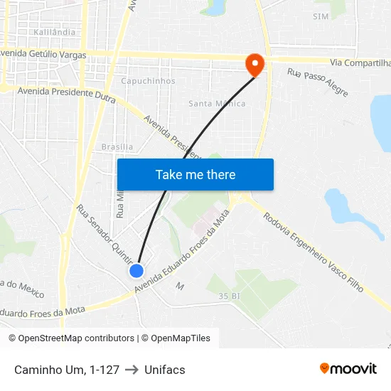 Caminho Um, 1-127 to Unifacs map