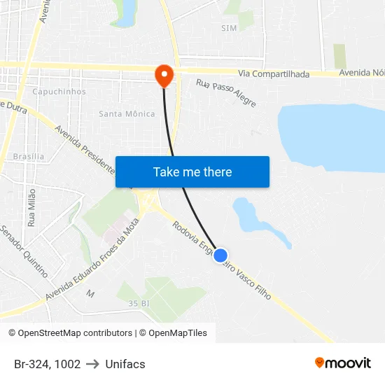 Br-324, 1002 to Unifacs map