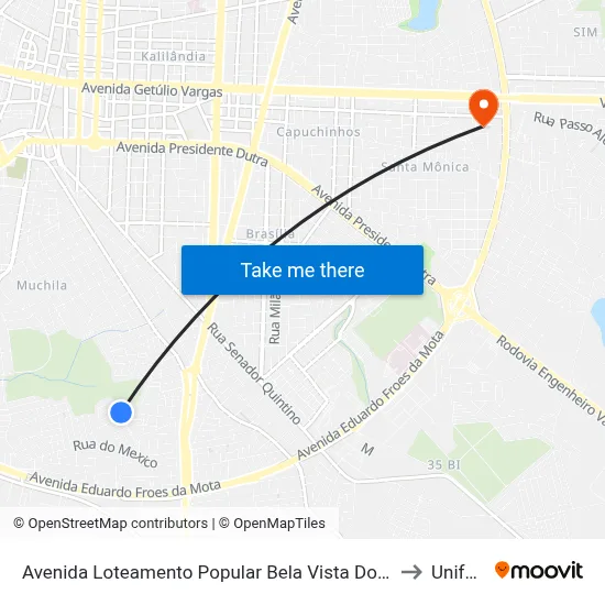 Avenida Loteamento Popular Bela Vista Do Sul, 300 to Unifacs map