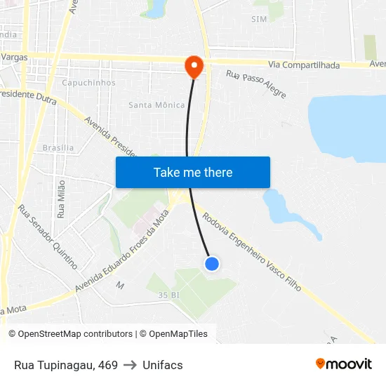 Rua Tupinagau, 469 to Unifacs map