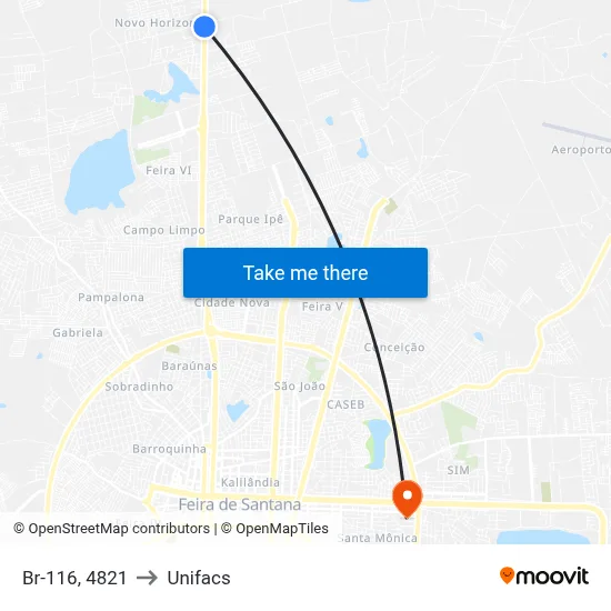 Br-116, 4821 to Unifacs map