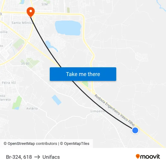 Br-324, 618 to Unifacs map