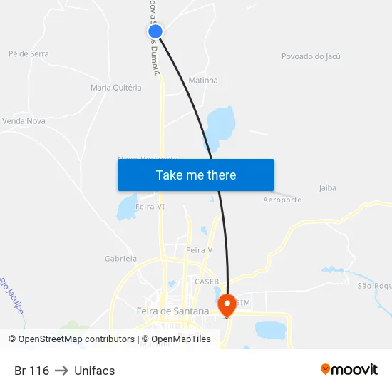 Br 116 to Unifacs map