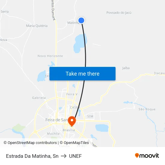 Estrada Da Matinha, Sn to UNEF map